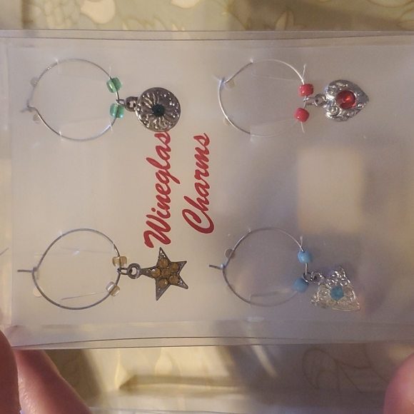 Set of ring wine glass charm - Picture 5 of 7